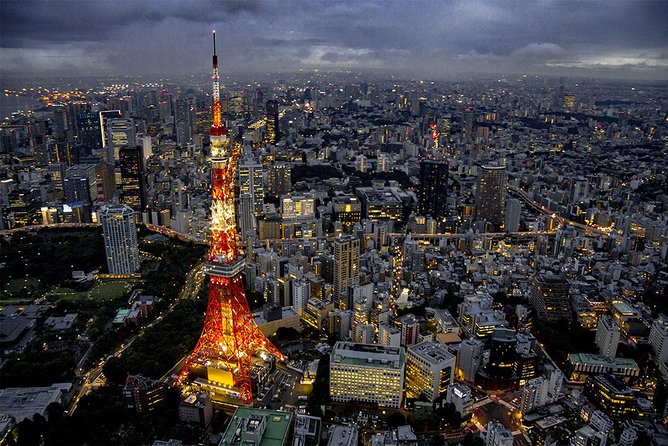 25-Min Downtown Helicopter Tour : Tokyo Skytree and Tokyo Tower - Your Aerial Route: Tokyo Tower, Odaiba, Shibuya, and More