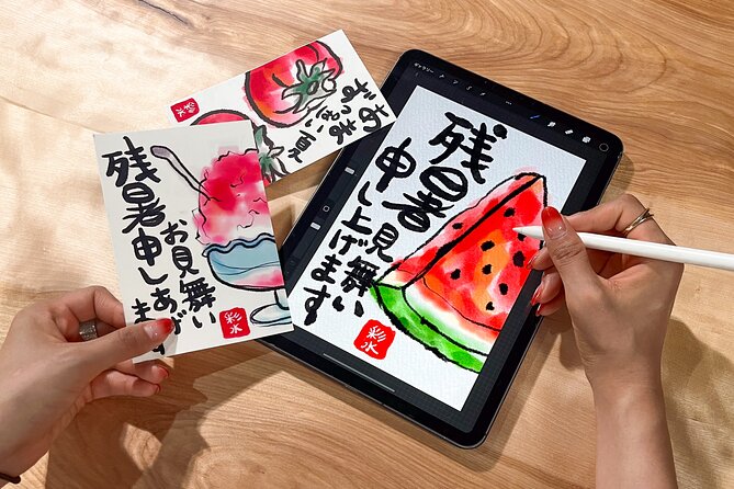 Calligraphy & Digital Art Workshop in Kyoto - Studio Aya’s Calligraphy Meets iPad Art, in One Smooth Class