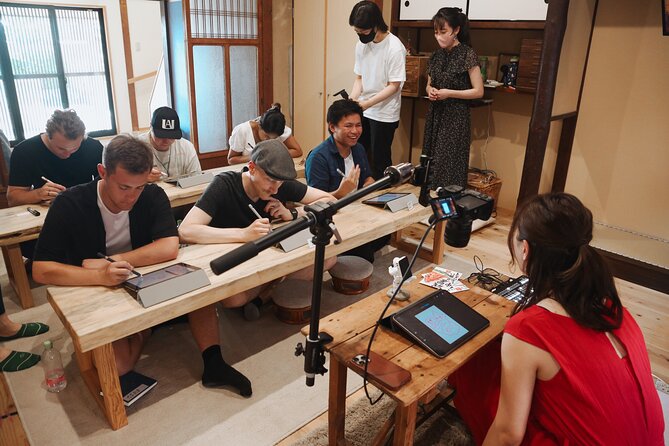 Calligraphy & Digital Art Workshop in Kyoto - Digital Art Session on iPad: Creating Etegami Picture Letters