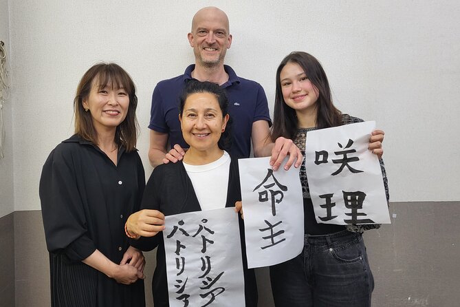 Calligraphy Workshop in Namba, Dotonbori - Writing your name in kanji or katakana: the part that sticks