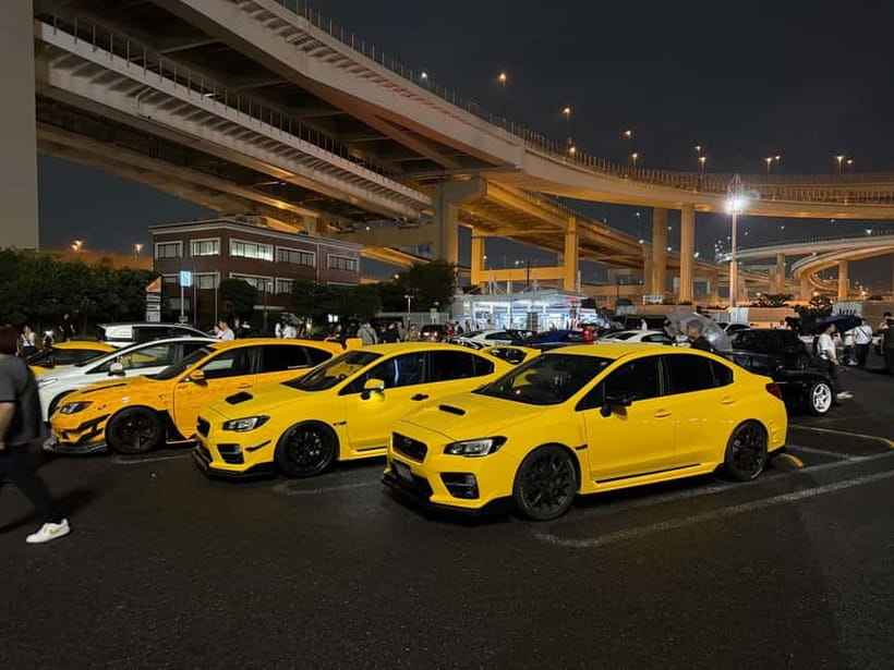 EVO, WRX, Skyline - JDM Night Run to Daikoku Car Meet - Why Daikoku and the Wangan Expressway are the whole point