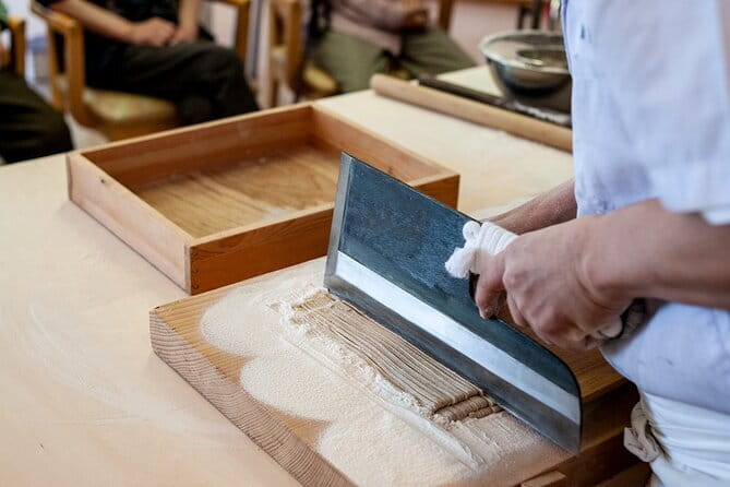 Experience Big soba knife Soba Making Class in Tokyo Kappabashi - Kappabashi soba lessons feel more local than a cooking show