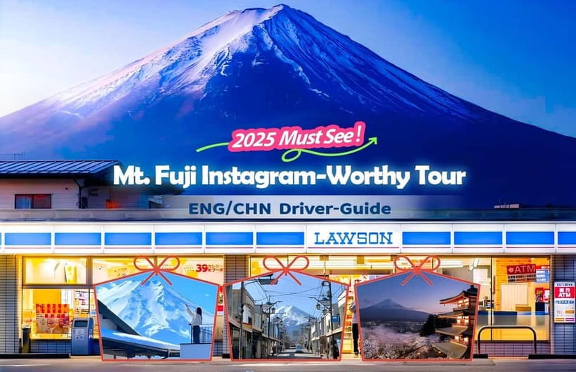 From Tokyo: Mt Fuji, Arakurayama and Kawaguchi Lake Day Trip - The Lawson Lake Kawaguchi stop: instant photos, quick fuel