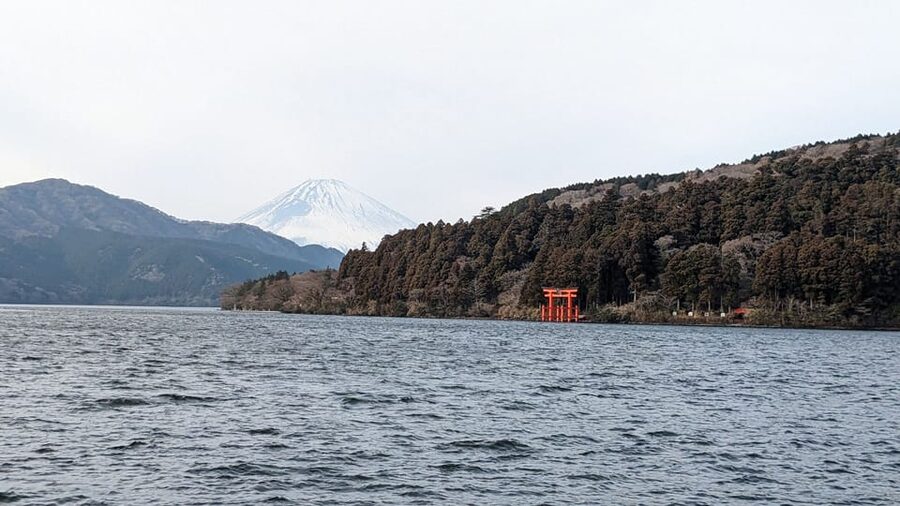 From Tokyo: Mt. Fuji & Hakone Tour w/ Return by Bullet Train - Lake Ashi cruise: the view is the product, so bring patience