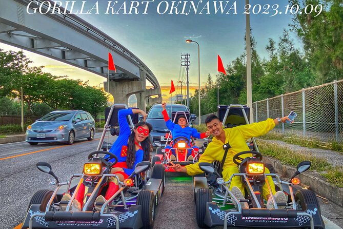 Gorilla Kart Naha – 90 min of Street Fun! Plenty Of Slots - Kokusaidori stop: downtown Naha from the driver seat