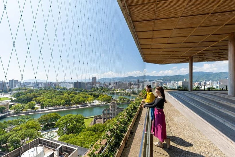 HIROSHIMA ORIZURU TOWER Admission Ticket - HIROSHIMA HILLS rooftop observatory: Peace Memorial Park to Miyajima