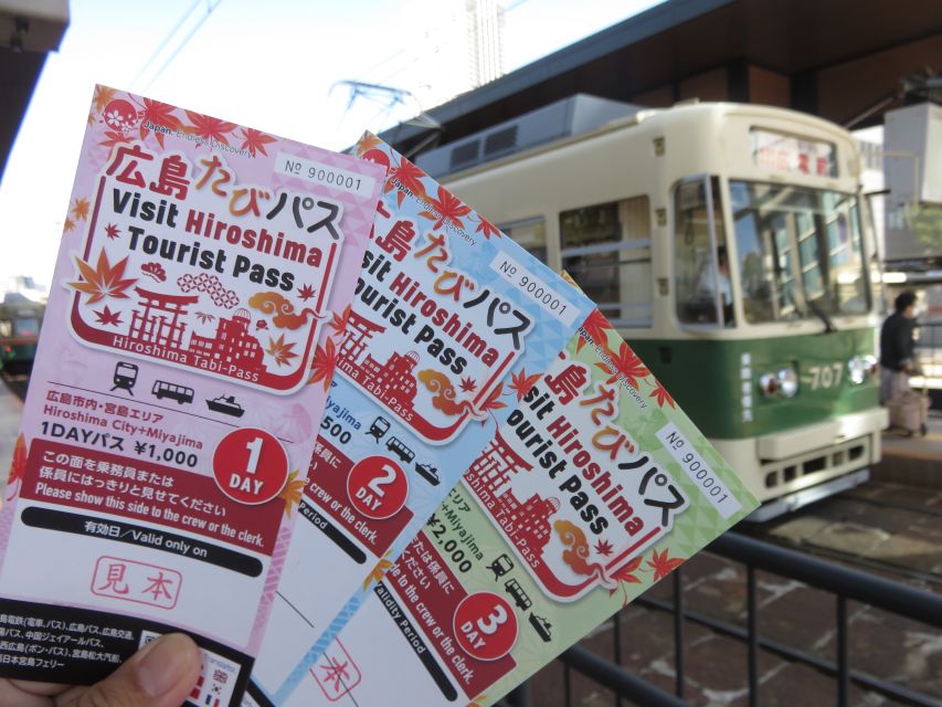 Hiroshima:Visit Tourist Pass(1, 2, 3day and 3day middlearea) - Key points to know before you go