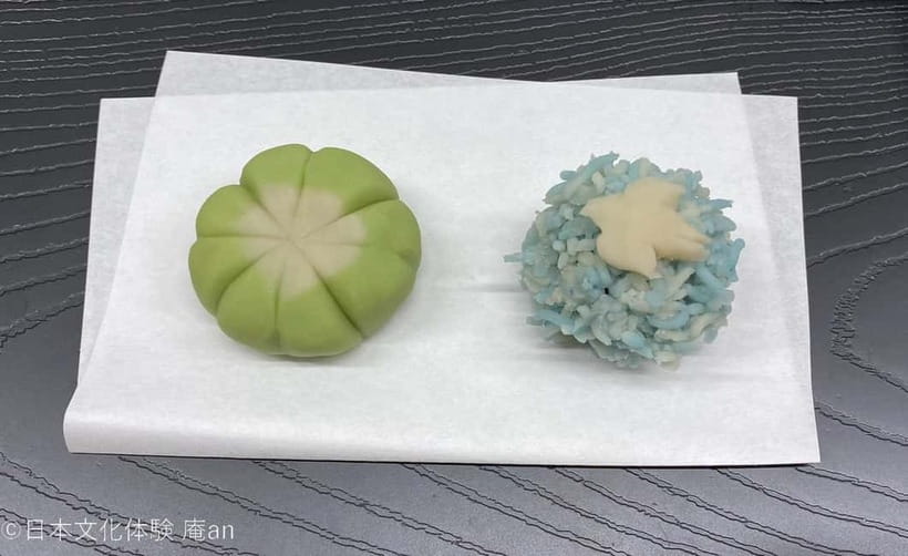 Japanese Traditional Sweets making - The First Half: Turning Bean Paste Into a Flower-Shaped Nerikiri