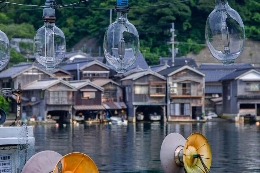 Kyoto Amanohashidate,Ine Bay Trip with Optional boat/Ropeway - Ine Bay and the funaya boat houses: the shore you came for