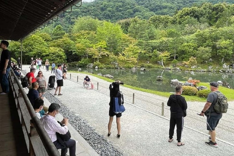 Kyoto: Arashiyama Guided Tour, Bamboo, Monkey, Zen Temple - Togetsukyo Bridge photo stop over the Katsura River