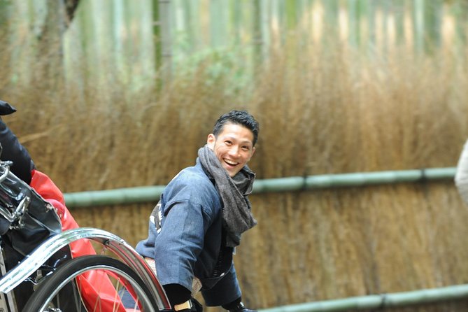 Kyoto Arashiyama Rickshaw Tour with Bamboo Forest - Stop by the shrine zones and the small park reset