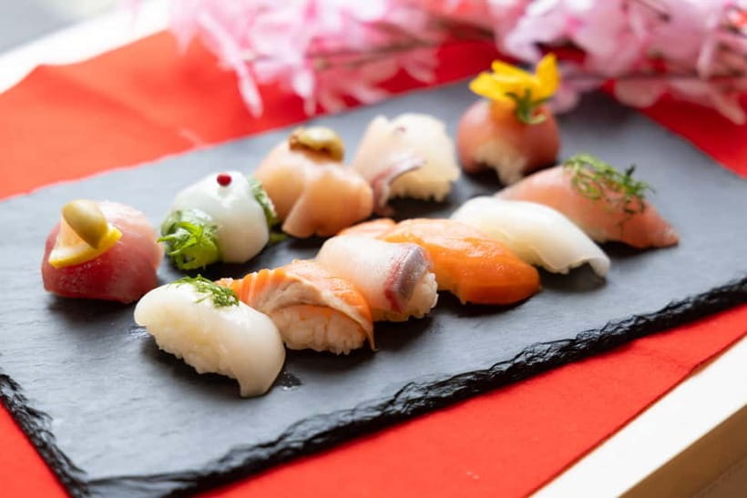 Kyoto: Enjoy Sushi & Market Tour! Best for Family & Couple! - The sushi class work: vinegar rice, then three styles you can copy at home