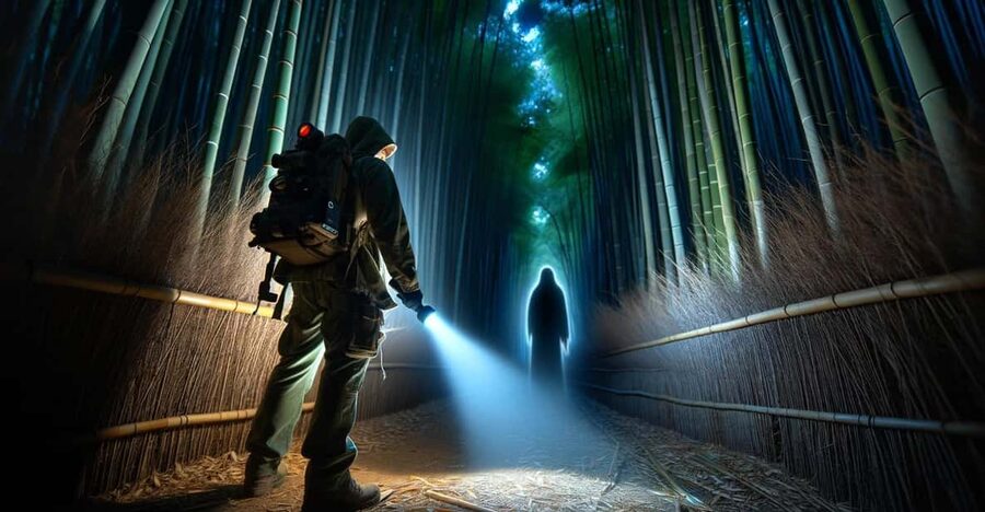Kyoto: Ghost Tour - Legends, Dark Tales, Bamboo Forest Night - Meeting at Saga-Arashiyama Station and the Kimono Forest warm-up