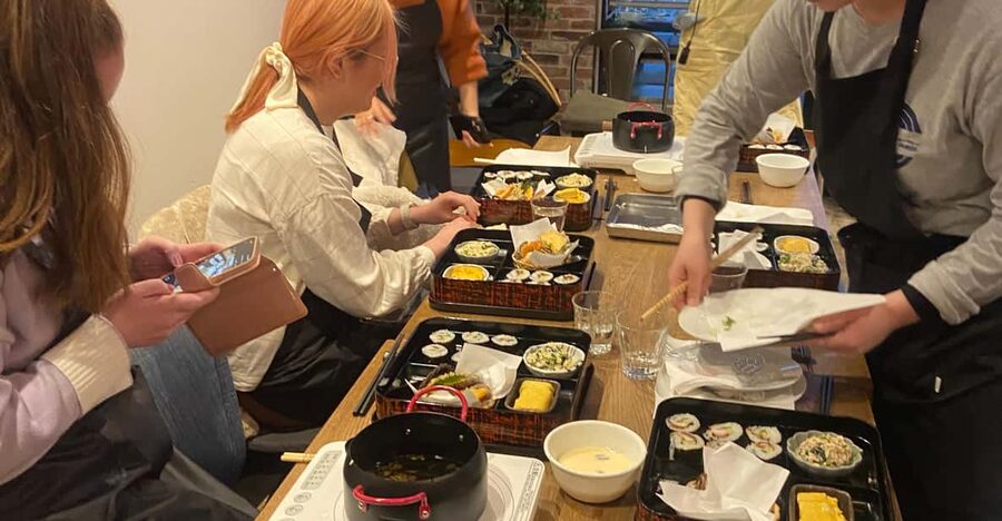 Kyoto: Japanese Washoku Bento Small Group Cooking Class - Building Your Bento: Sushi Rolls, Tempura, Tofu Salad, Rolled Omelette