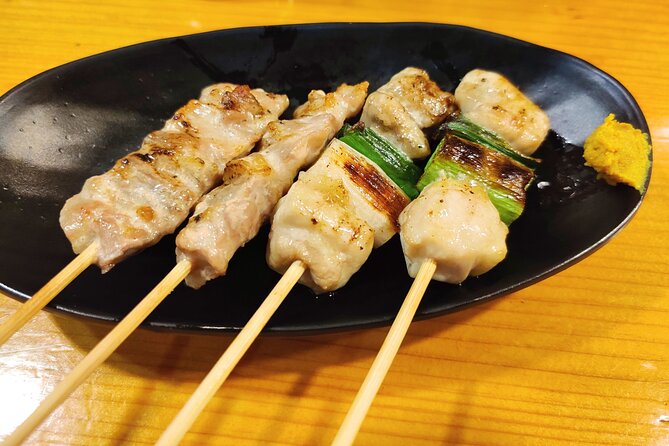 Kyoto Nighttime All-Inclusive Eats and Streets, Gion and Beyond - First food stop around 7:30pm: small dishes, local bars, and drink choices
