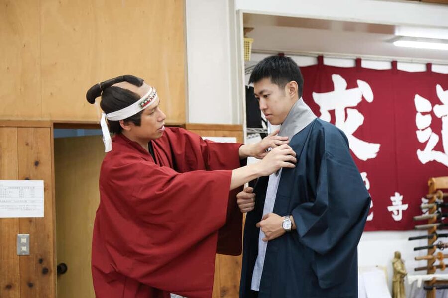 Kyoto: Samurai Sword & Kimono Action Filming Experience - Chambara performance by professional actors, not just a demo