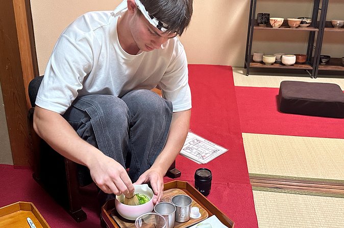 Kyoto Tea Ceremony and Samurai Photo Session - A modern twist: making your own Kyoto-style matcha latte