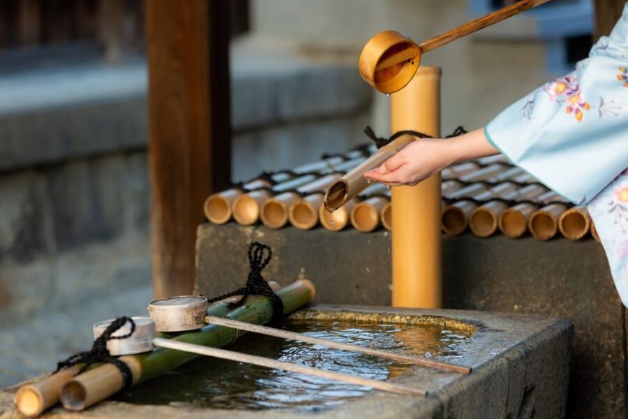 Kyoto: Tea Ceremony Ju-An at Jotokuji Temple - Walking the grounds: architecture, red benches, and the rain plan