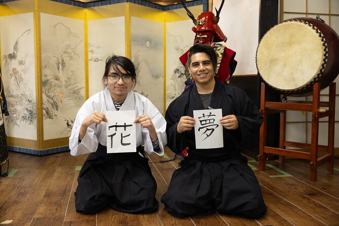 Learning Zen of Japanese Calligraphy in kimono near Osaka Castle - Key takeaways before you go