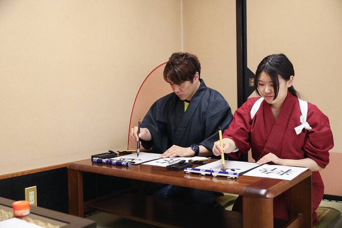Learning Zen of Japanese Calligraphy in kimono near Osaka Castle - Photo time: kimono portraits plus emailed digital photos