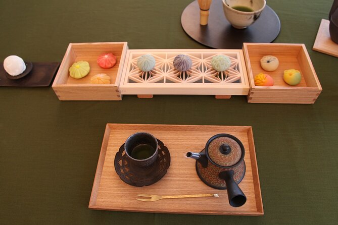 Make Traditional Nerikiri Sweets & Matcha experience in Shibuya - From Sample Designs to Your Own Four-Sweet Set