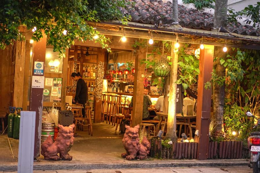 Naha Bar Hopping Tour in Okinawa - Stop 2: chef-prepared Okinawa course meal, plus all-you-can-drink drinks