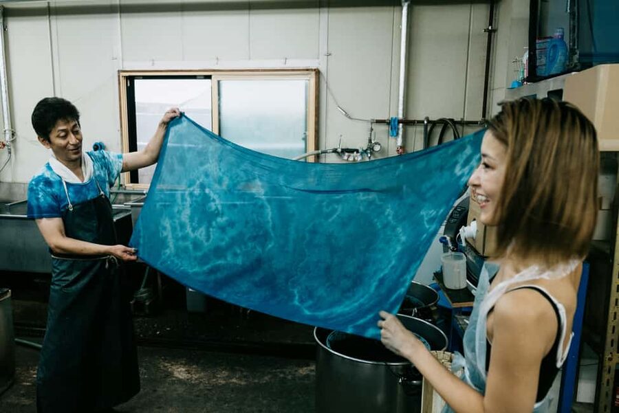 Natural Indigo Dyeing with Local Masters (Private Atelier) - Tea, cultural stories, and time for photos