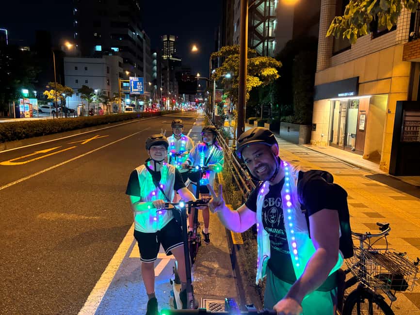 Night E-Scooter Ride to Tokyo Tower - No License Needed - The first riding moments through Minato City, and why the pace matters