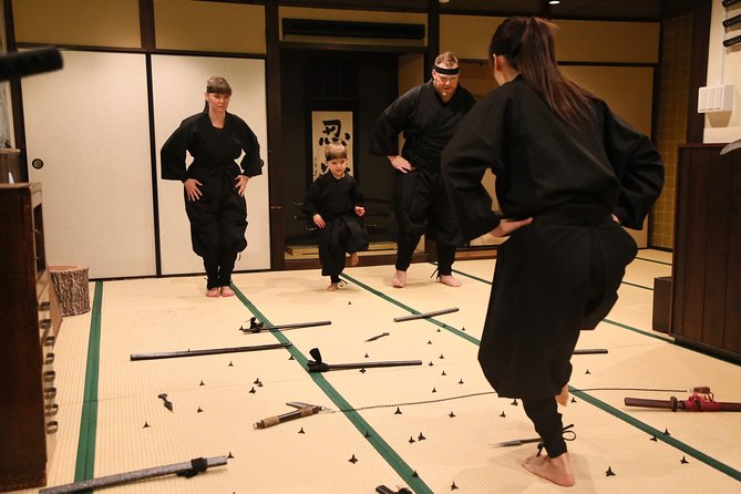 Ninja 1-hour Hands-on Lesson by Japanese master in Kyoto -Entry - Sword, Kunai, Shuriken, and Blow Darts: The Weapon Stations