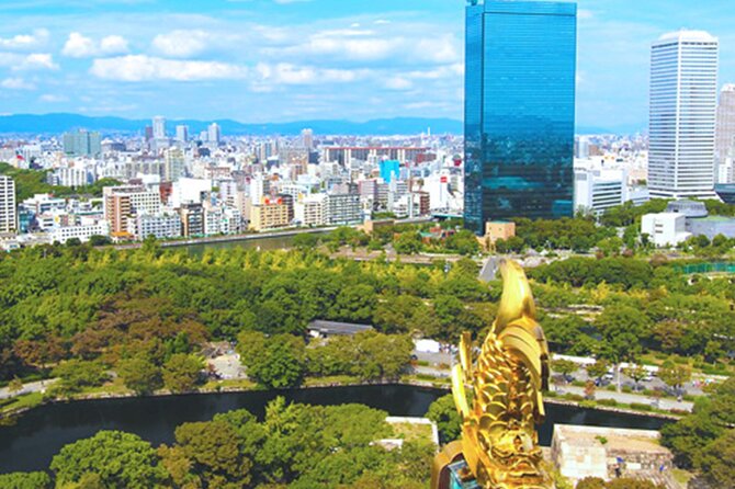Osaka Castle Walking Tour and Castle Tower Admission - Going up into the keep tower for city views