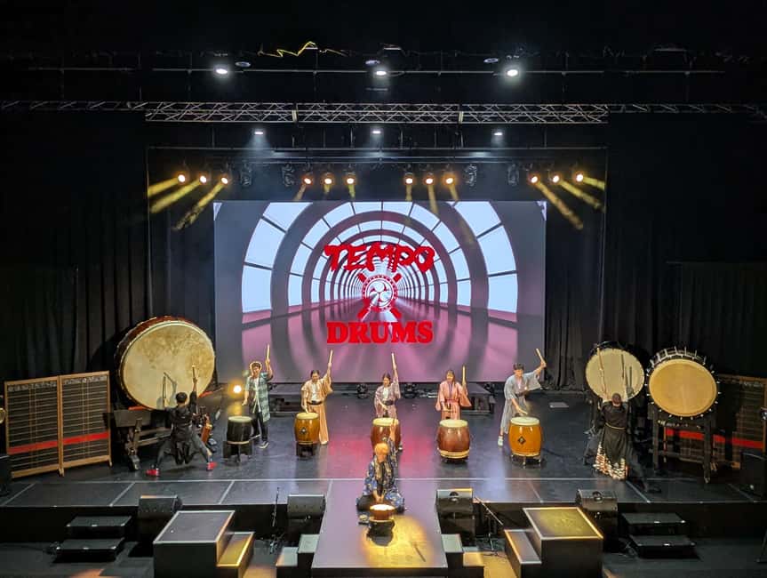 OSAKA:Feel the Power! Learn Taiko Drum from Professionals - Tempo Harbor Theater, Osaka timing, and how long it really takes