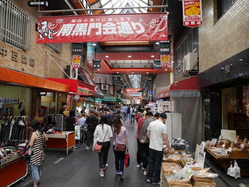 Osaka: Full-Day Sightseeing Tour by Private Vehicle - Kuromon Ichiba Market: Osaka’s market culture, up close