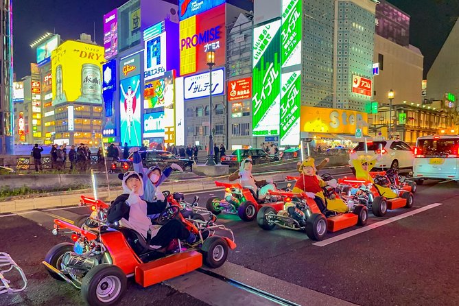 Osaka Go Karting Tour with Funny Costume - Hitting Namba and Dotonbori from street level, not sidewalk level
