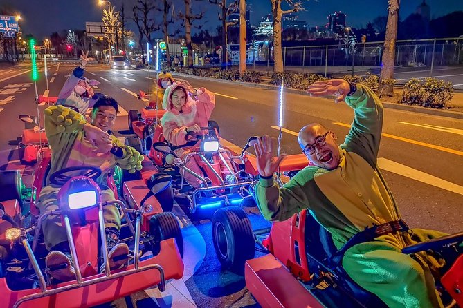 Osaka Go Karting Tour with Funny Costume - Osaka Tower, Tsutenkaku area, and where the views really land
