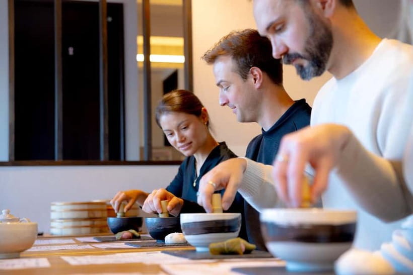 Osaka: Matcha Making Experience with Japanese Sweets - English-speaking instructors, with personalities you can feel