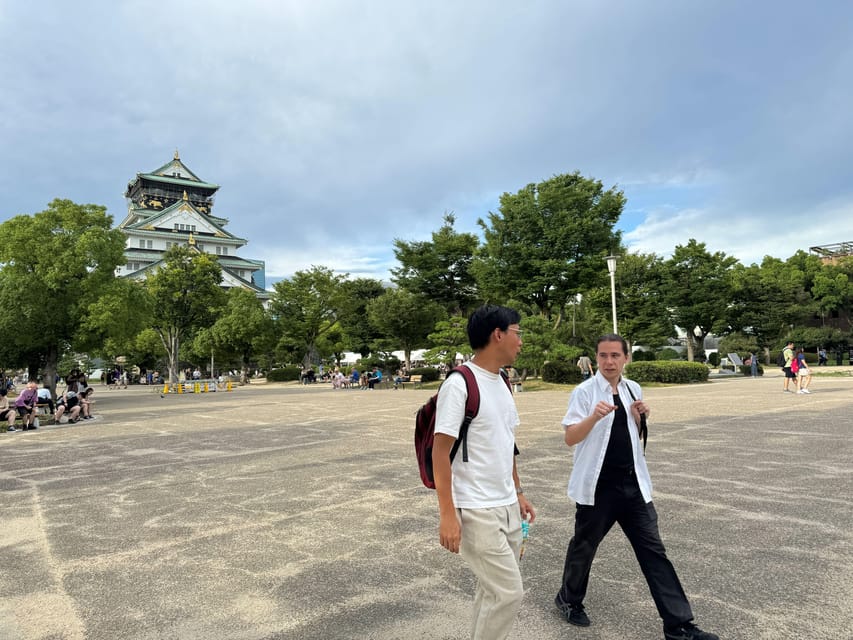 Osaka: Osaka Castle & Historical Museum Guided Tour - Walking Osaka Castle grounds with a guide, not just with your phone