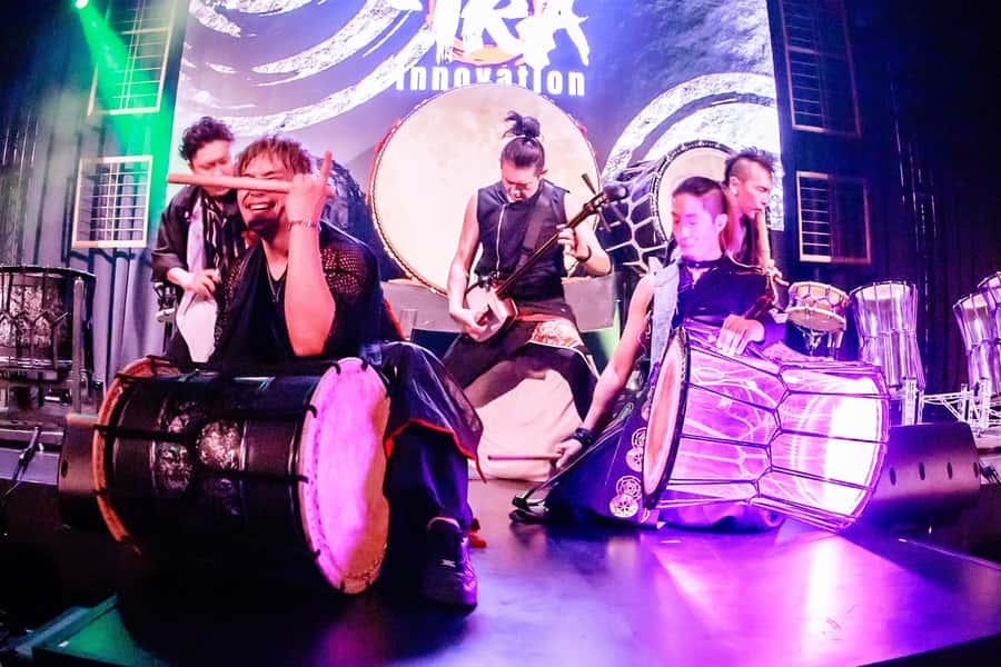Osaka: UTAGE Japanese Taiko Live Show - A small Osaka theatre where 180 cm taiko leads the show
