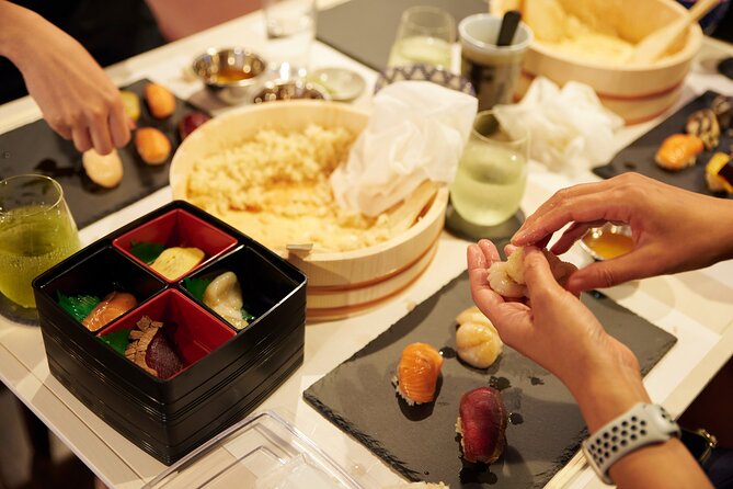 Private Sushi Making with a Sushi Master - Your sushi trio: nigiri, maki, and gunkan (battleship-style)
