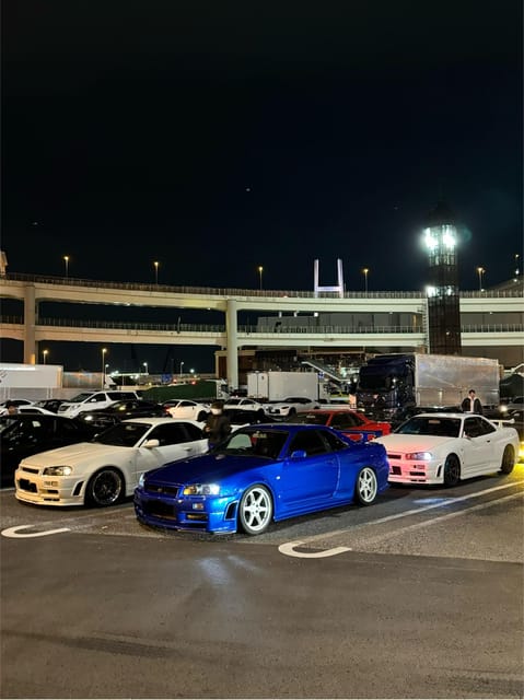 【R34】Tokyo：Private Daikoku tour in Modified R34 - Daikoku Parking Area: The Main Event You Came For