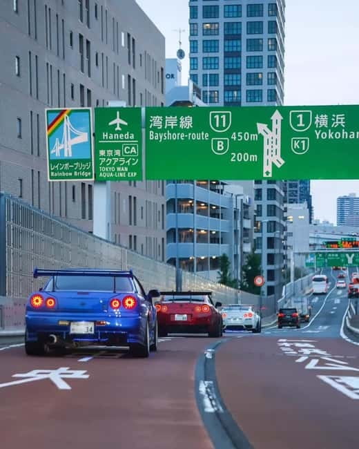 Shibuya City: Daikoku PA GT-R R35, R34, R33 or R32 Tour - Shibuya Crossing and the Wangan Route: The Drive That Makes It Feel Like Tokyo