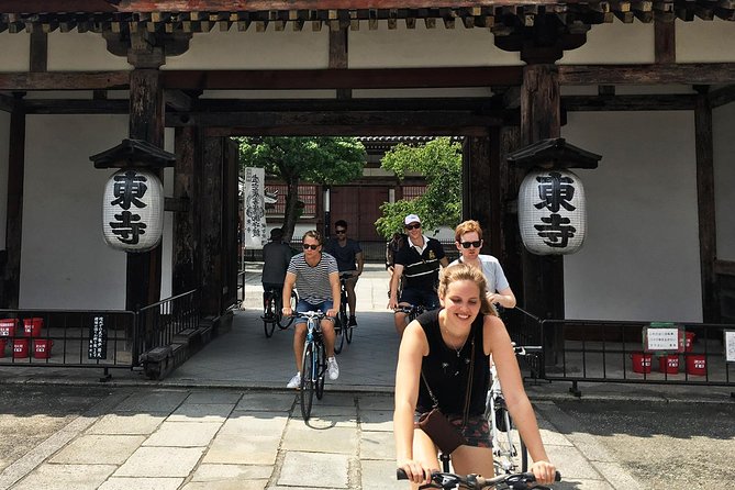 South Kyoto in a Nutshell: Gentle Backstreet Bike Tour! - Nishi Honganji: a big wooden site in a quieter corner