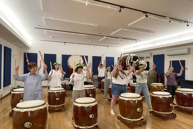 TAIKO, Japanese Drum Experience from Kyoto - First Stop: Taiko History, Then Hachimaki Calligraphy