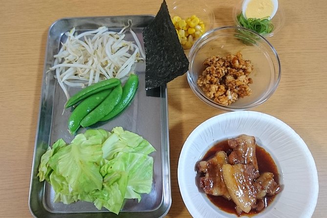 Three Types of Ramen Cooking Class in Osaka - Soy sauce ramen: cabbage, green veg, sweet corn