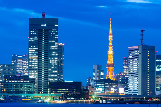 Tokyo Bay Yakatabune Dinner/Day Cruise with Japan Show and Drinks - The cruise route: Rainbow Bridge, Odaiba Statue of Liberty, Fuji TV, and Tokyo Tower