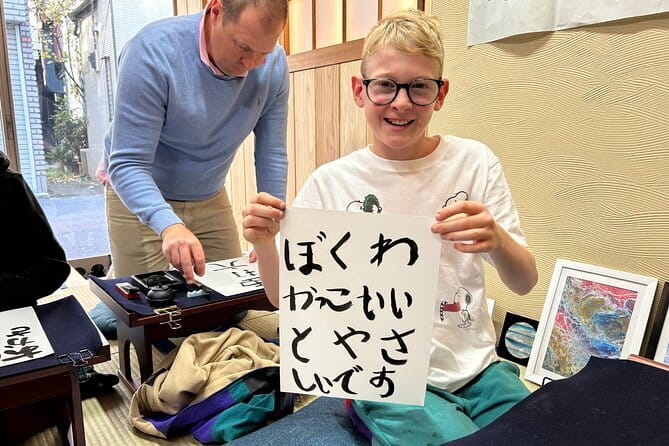 Tokyo: Calligraphy Workshop & Original T-Shirt Creation - Small group coaching and English support that actually helps
