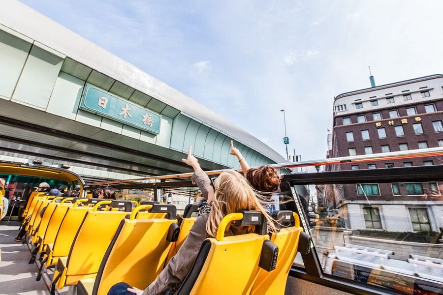Tokyo: Hop-On Hop-Off Sightseeing Bus Ticket - Open-top reality check: no AC, ponchos, and bus etiquette