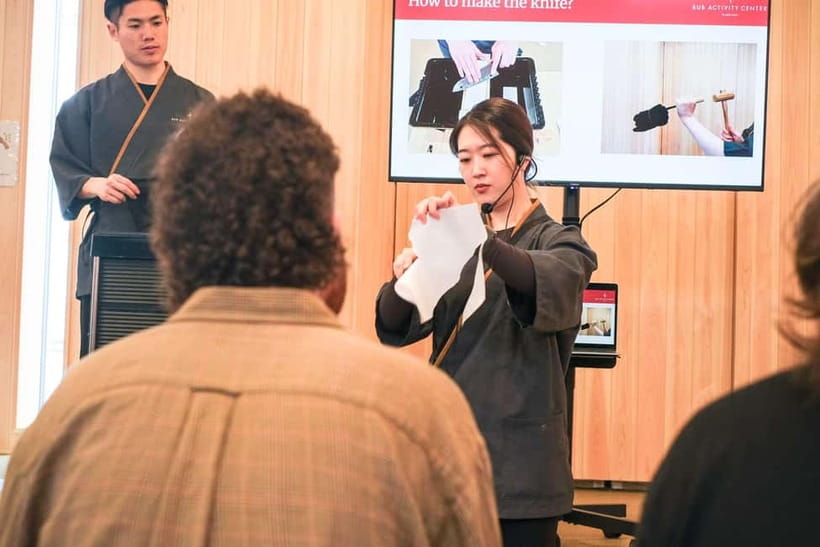 Tokyo: Knife Making Workshop (Sharpening, Engraving) - What You’ll Eat, Drink, and Receive Along With the Knife