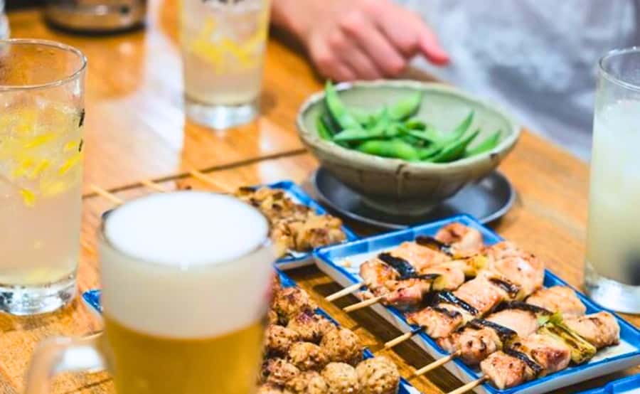 Tokyo: Locals´ Secret Food Tour // Eat like a Japanese - Stop Three: Izakaya and Yakitori, Yuzu Sour Energy