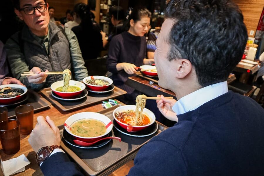 Tokyo: Ramen Tasting Tour with 6 Mini Bowls of Ramen - The itinerary feel: walking, timing, and keeping your appetite steady