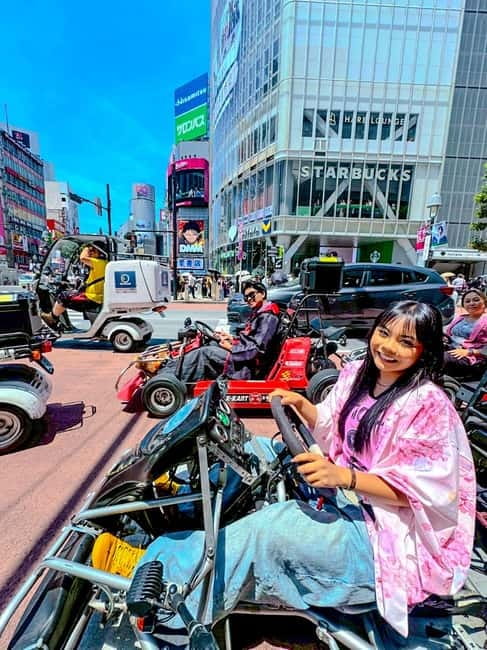 Tokyo: Shibuya and Shinjuku Streets Guided Go-Karting Tour - Costumes, gear, and comfort tips for real weather